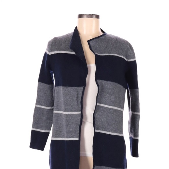 Talbots size medium blue wool sweater cardigan - Picture 1 of 6